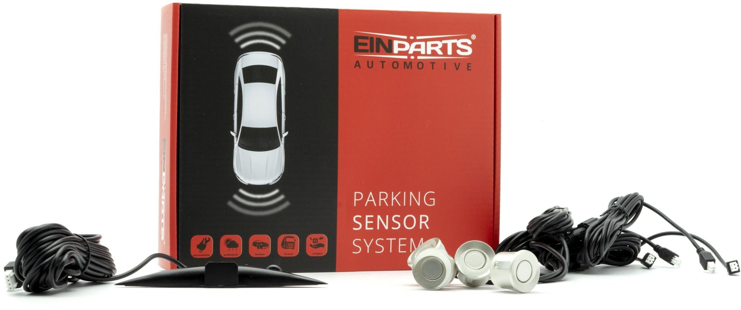 Einparts Automotive EINPARTS CZUJNIKI PARKOWANIA EPP6600 NO 9 DO SAMOCHODÓW ZESTAW 4 SZTU