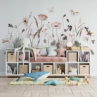 Naklejki na ścianę - Naklejka Makowa łąka - miniaturka - grafika 1