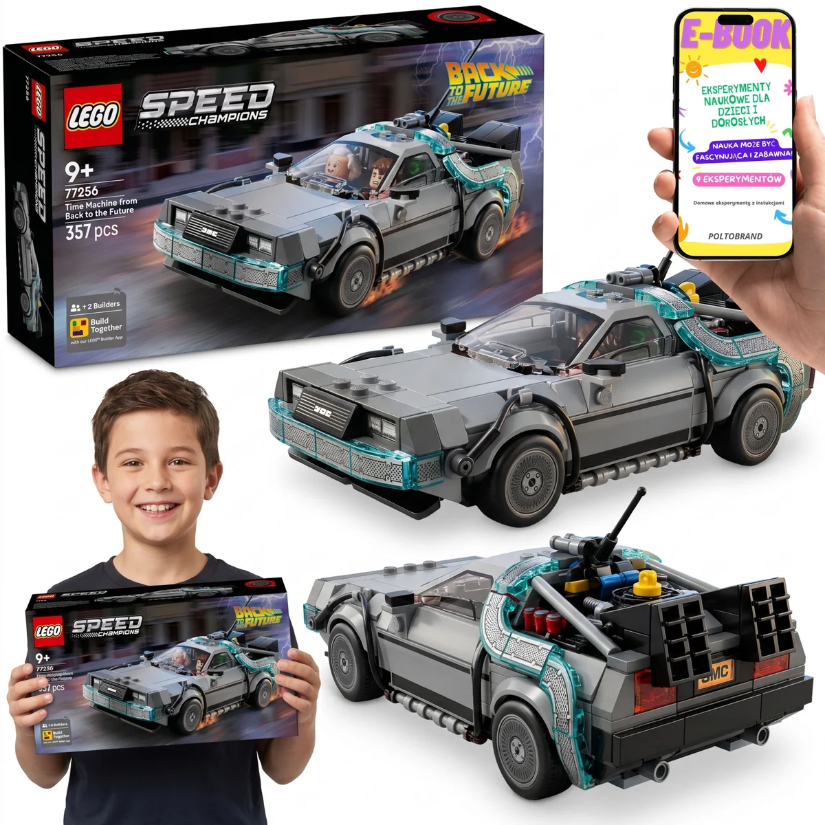 LEGO Speed Champions 77256 Wehikuł Czasu Powrót do Przyszłości 357 el.