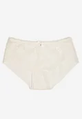 Majtki damskie - Białe Majtki Figi Ozdobione Kokardą i Koronką Pariste - miniaturka - grafika 1