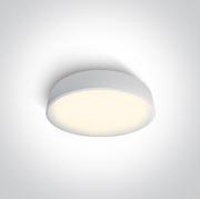 Lampy sufitowe - Arillas plafon biały LED 62118D/W/W OneLight - miniaturka - grafika 1