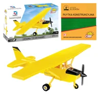 Klocki - Cobi 26621 Samolot Cessna 172 Skyhawk-Yellow 160 El. + PŁYTKA - miniaturka - grafika 1