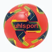 Piłka nożna - Piłka do piłki nożnej uhlsport Lite Soft 290 fluo red/navy/fluo yellow rozmiar 5 - miniaturka - grafika 1