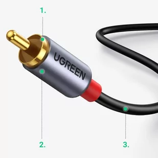 Ugreen kabel przewód audio dźwiękowy USB Typ C (męski) - 2RCA (męski) 1,5m szary (20193 CM451) - Kable USB - miniaturka - grafika 2