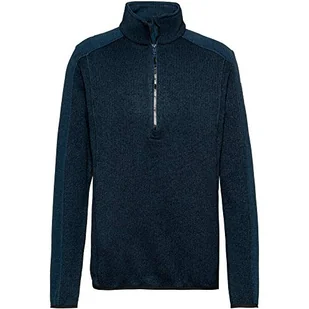 CMP męska bluza polarowa z dzianiny 39h0757 niebieski Inchiostro 48 - Bluzy męskie - miniaturka - grafika 1
