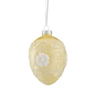 Wielkanoc - Bombka jajko szklane żółte 10,5 cm - miniaturka - grafika 1