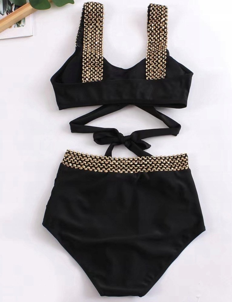 STRÓJ KĄPIELOWY BIKINI WYSOKI STAN ROZMIAR L MODELUJĄCY