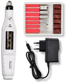 Frezarki do paznokci - Frezarka mini biała + zestaw frezów - miniaturka - grafika 1