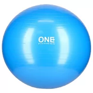 Piłki do ćwiczeń - ONE FITNESS GYM BALL 10 65CM BLUE PIŁKA GIMNASTYCZNA ONE FITNESS - miniaturka - grafika 1