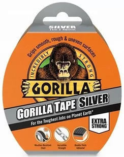 Gorilla Glue Gorilla klej 3044911 11 m  taśma klejąca z tkaniny, srebrny 3044911 - Spoiwa i uszczelnienia - miniaturka - grafika 1