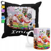 Gadżety dla niej i dla niego - ZESTAW KUBEK + POSZEWKA Z NADRUKIEM-DLA FANA PREZENT MY TALKIN TOM +IMIĘ - miniaturka - grafika 1