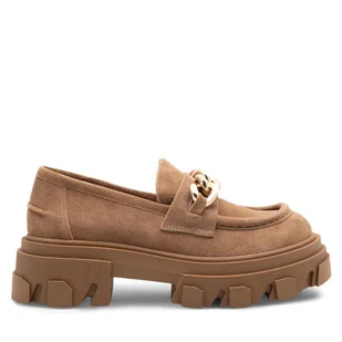 Loafersy Badura SOPHIA-01 Brązowy - Półbuty damskie - miniaturka - grafika 1