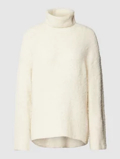Swetry damskie - Sweter z dzianiny o kroju oversized z dodatkiem wełny model ‘NATHERINE’ - grafika 1