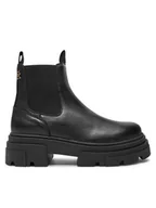 Botki damskie - Tommy Hilfiger Sztyblety Combat FW0FW08089 Czarny - miniaturka - grafika 1