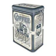 Gadżety do domu - Metalowa puszka z klipsem Ape Coffe Shop - miniaturka - grafika 1