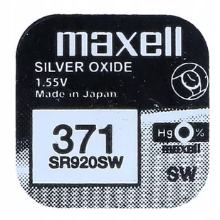 Maxell Bateria srebrowa 371 370 SR920SW 920 SR6 G6 - Baterie i akcesoria - miniaturka - grafika 2