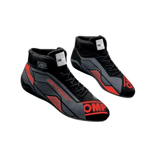 Buty rajdowe OMP SPORT MY22 czarno-czerwone (FIA) - Odzież do sportów motorowych - miniaturka - grafika 1