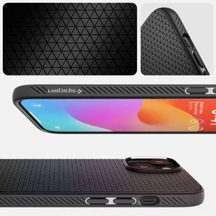 Etui do iPhone 15 Plus Spigen Liquid Air Case obudowa plecki ochronne Matte Black - Etui i futerały do telefonów Etui do iPhone 15 Plus Spigen Liquid Air Case obudowa plecki ochronne Matte Black - Etui i futerały do telefonów - miniaturka - grafika 4