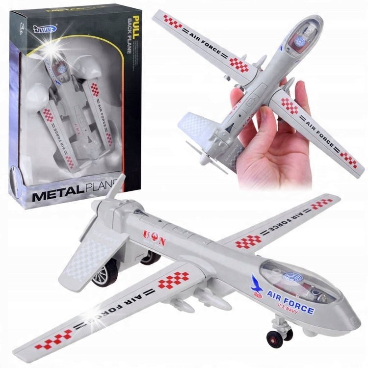 Metalowy DRON wojskowy bojowy dźwięk ZA4327 SZ
