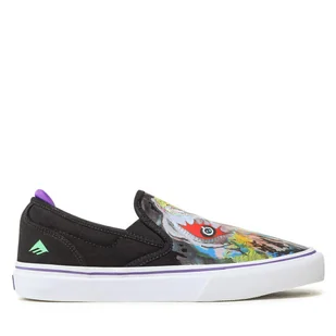 Tenisówki Emerica Wino G6 Slip-On X Dinosaur Jr. 6107000253 Czarny - Trampki męskie - miniaturka - grafika 1