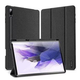 Samsung Dux Ducis DUX DUCIS Domo składany pokrowiec etui na tablet z funkcją Smart Sleep podstawka Galaxy Tab S7 FE / Tab S7+ (S7 Plus) / Tab S8+ (S8 Plus) czarny - Etui do tabletów - miniaturka - grafika 1