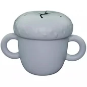 Kubki dla dzieci - MYROYS, Silikonowy kubeczek na przekąski Niebieski - miniaturka - grafika 1