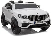 Pojazdy elektryczne dla dzieci - Import LEANToys Mercedes GLC 63S Biały 4126 - miniaturka - grafika 1