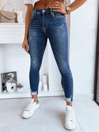 Spodnie damskie - Spodnie damskie jeansowe skinny fit DURIN ciemnoniebieskie Dstreet UY1727-27 - miniaturka - grafika 1