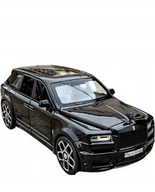 Zabawki zdalnie sterowane - ROLLS ROYCE CULLINAN METALOWY MODEL SAMOCHODU 1:32 DŹWIĘK ŚWIATŁO CZARNY - miniaturka - grafika 1