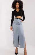 Spódnice - Jeansowa spódnica maxi z paskiem HM-SD-MC7315.32, Kolor jasnoniebieski, Rozmiar M, FactoryPrice - Primodo.com - miniaturka - grafika 1
