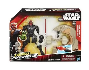 Hasbro Star Wars, figurki Mashers, Sith Speeder & Darth Maul, B3832 - Figurki dla dzieci - miniaturka - grafika 1