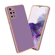 Etui i futerały do telefonów - Pokrowiec Do Samsung Galaxy S20 PLUS Etui w Glossy Purpura - Złoto TPU Silikonowe Obudowa Case Cover Cadorabo - miniaturka - grafika 1