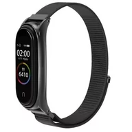 Akcesoria do smartwatchy - TECH-PROTECT Pasek Nylon do Xiaomi Mi Band 5 Czarny - miniaturka - grafika 1