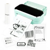Drukarki kart i etykiet - Mini drukarka etykiet Phomemo M03 zielona Bluetooth szer. do 80 mm 203 DPI PROMOCJA! - miniaturka - grafika 1