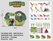 Zabawki interaktywne dla dzieci - Zestaw figurek "Świat dinozaurów" dla dzieci 3+ Głowa dinozaura + mata krajobrazowa - miniaturka - grafika 1