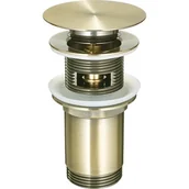 Korki do umywalek - Deante korek do umywalki click-clack z przelewem mosiądz NHCM10U - miniaturka - grafika 1