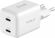 Ładowarki do telefonów - Ładowarka sieciowa USB C 2x18W 3A Power delivery 3.0 QC3.0 Biała - miniaturka - grafika 1