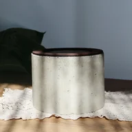 Donice - Betonowa donica z drewnianym wykończeniem - W-1 - miniaturka - grafika 1