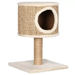 VidaXL Drapak dla kota z legowiskiem i słupkiem, 52 cm, trawa morska 170972 VidaXL - Drapaki dla kotów - miniaturka - grafika 1