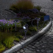 Lampy ogrodowe - Näve Reflektor z grotem ziemnym LED SPOTI, czarny, zestaw 3 szt., IP44 - miniaturka - grafika 1