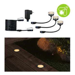 Paulmann Plug & Shine oprawa wpuszczana LED 2W zestaw 3 sztuk - Oprawy, klosze i abażury - miniaturka - grafika 2
