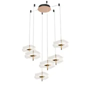 Lampy sufitowe - Żyrandol Mariposa la102/co6 złoty - miniaturka - grafika 1