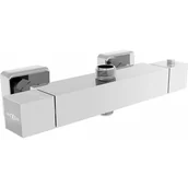 Baterie wannowe i prysznicowe - Mexen Cube termostatyczna bateria prysznicowa chrom - 77250-00 - miniaturka - grafika 1
