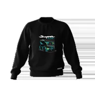 Odzież do sportów motorowych - Czarna bluza Toyota Supra mk5 A90-XXL - miniaturka - grafika 1