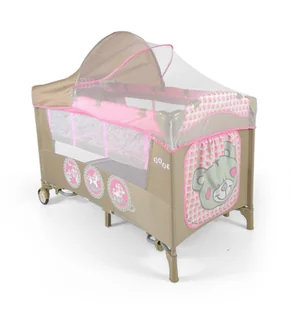 Milly Mally, Mirage Deluxe, Łóżeczko turystyczne, Pink Toys - Łóżeczka i kojce - miniaturka - grafika 1
