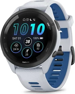 Zegarek Zegarek Garmin 010-02810-11 Forerunner 265 Black Bezel with Whitestone Case biało-niebieski - Zegarki męskie - miniaturka - grafika 2