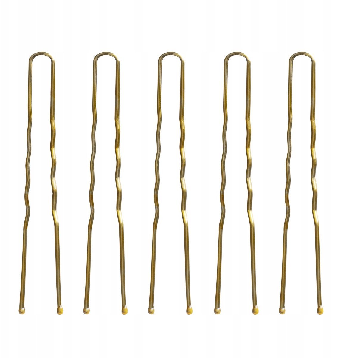 Kokówki fryzjerskie do włosów E-57 120 szt. 5,6 cm złote