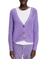 Kurtki damskie - ESPRIT Damska kurtka z dzianiny 023EE1I327, 510/PURPLE, L, 510/fioletowy, L - miniaturka - grafika 1