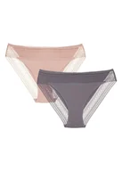 Majtki damskie - Majtki figi Pakis 2-pak Esotiq różowy, szary M - miniaturka - grafika 1