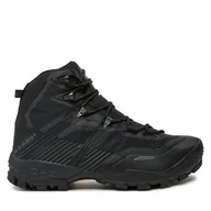 Buty trekkingowe męskie - Trekkingi Mammut 3030-05040 Czarny - miniaturka - grafika 1